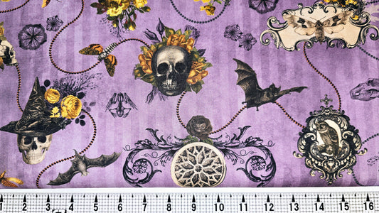 Robert Kaufman Dreadful Delights on Thistle SRKD-22475-252 Fabric by the Yard//Piece